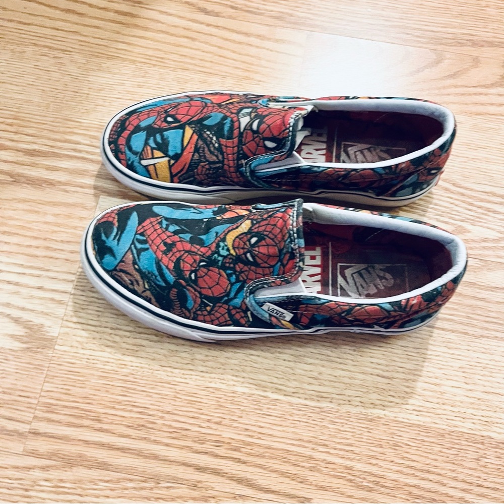 Vans Marvel Spider-Man Print Slip On Sneakers Size Men's
